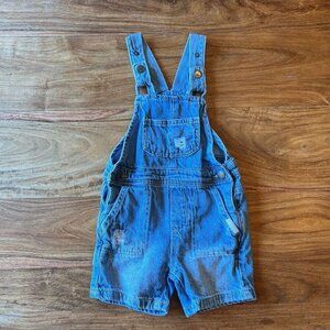 Cotton On Kids Blue Denim Shortalls